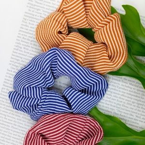 Set of 3 Stripe Scrunchies